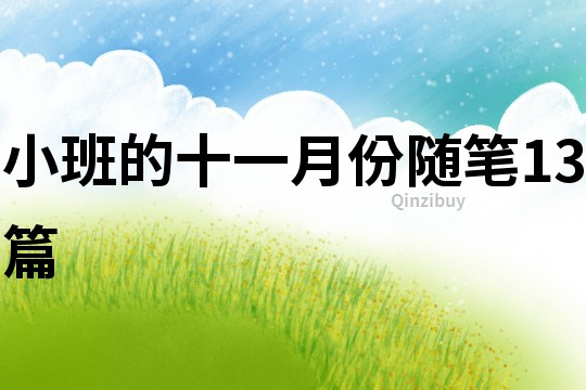 小班的十一月份随笔13篇