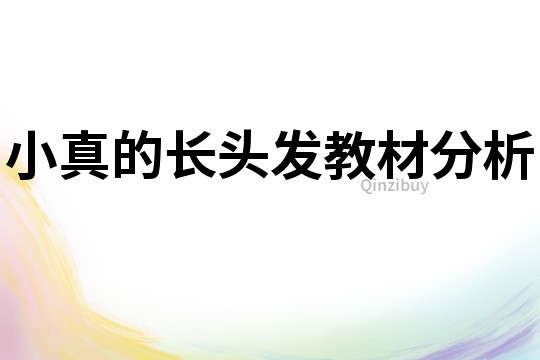 小真的长头发教材分析