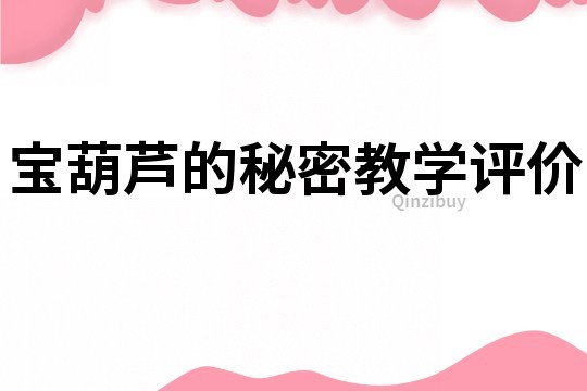 宝葫芦的秘密教学评价
