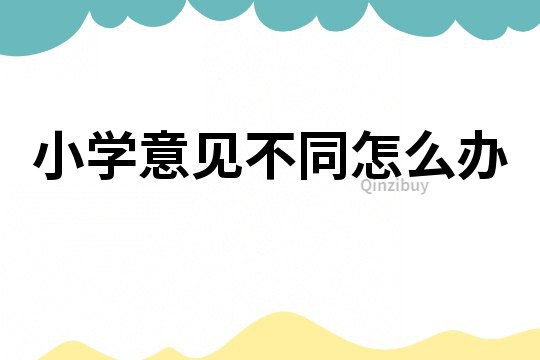 小学意见不同怎么办