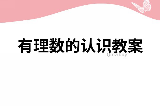 有理数的认识教案