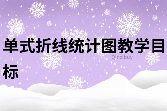 单式折线统计图教学目标