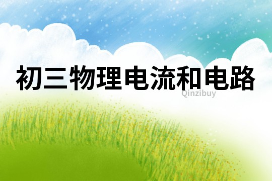 初三物理电流和电路