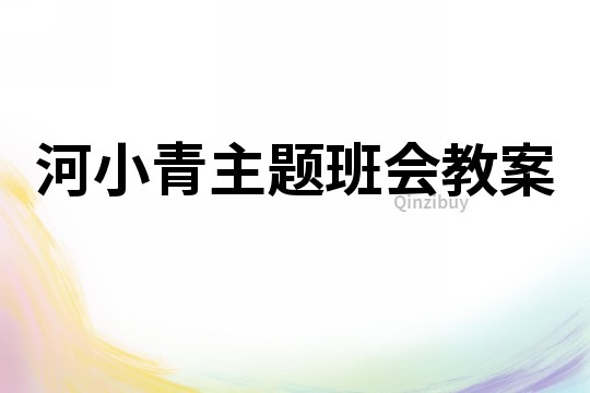 河小青主题班会教案