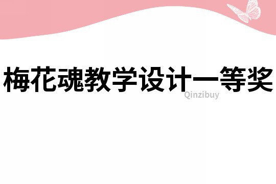 梅花魂教学设计一等奖