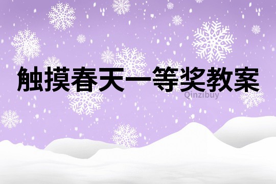 触摸春天一等奖教案