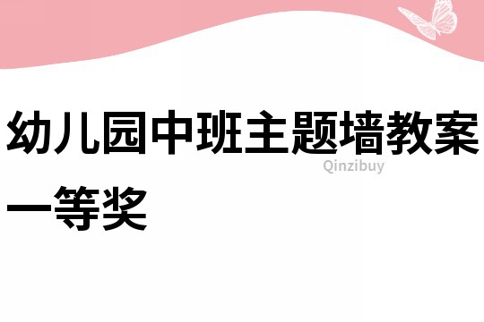 幼儿园中班主题墙教案一等奖