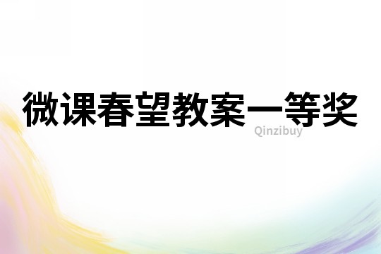 微课春望教案一等奖