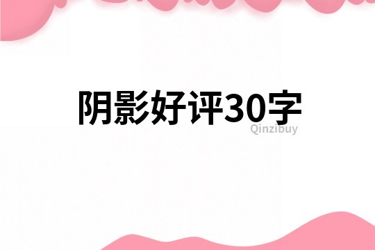 阴影好评30字