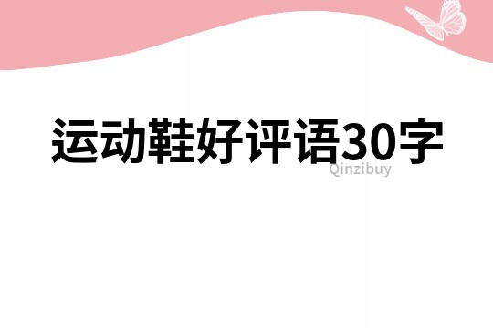 运动鞋好评语30字
