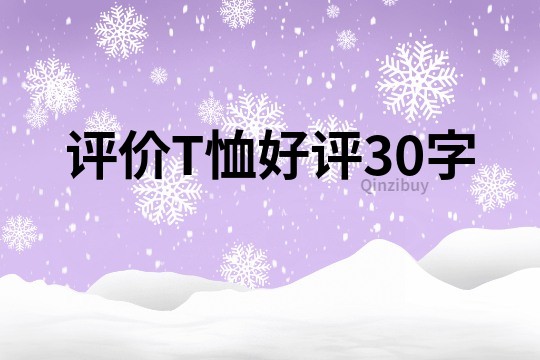 评价T恤好评30字