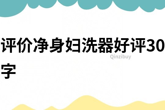 评价净身妇洗器好评30字