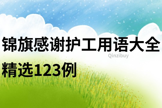 锦旗感谢护工用语大全精选123例