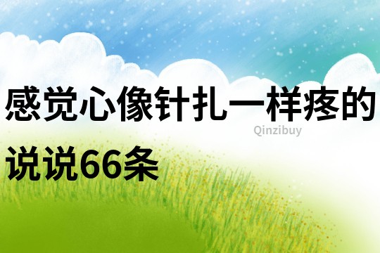 感觉心像针扎一样疼的说说66条