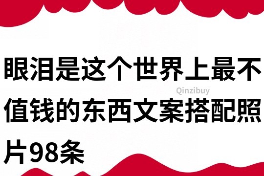 眼泪是这个世界上最不值钱的东西文案搭配照片98条