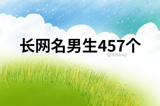 长网名男生457个