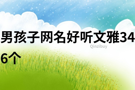 男孩子网名好听文雅346个
