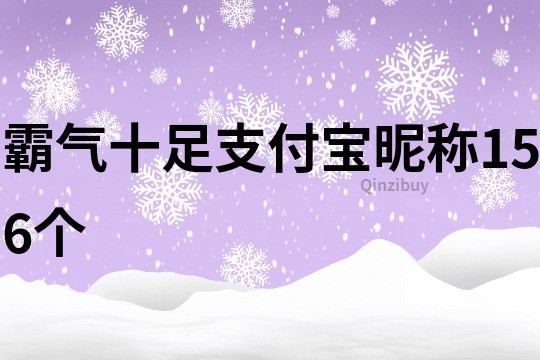 霸气十足支付宝昵称156个