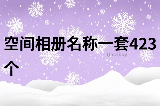 空间相册名称一套423个