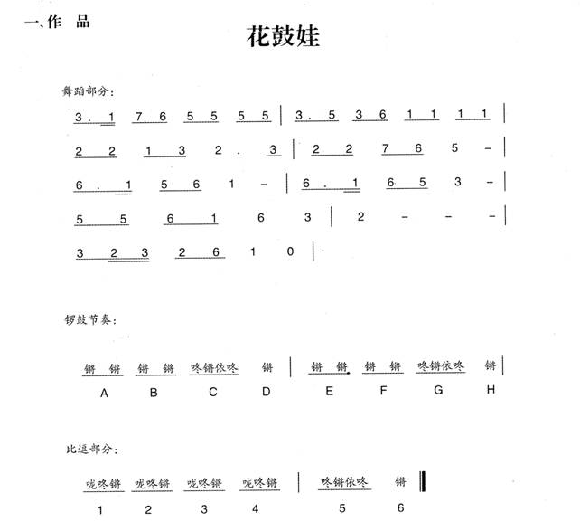 幼儿园大班音乐教案:花鼓娃