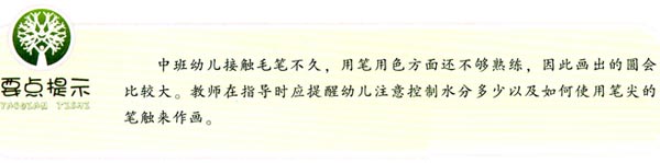 幼儿园大班中国画教案:枇杷成熟了