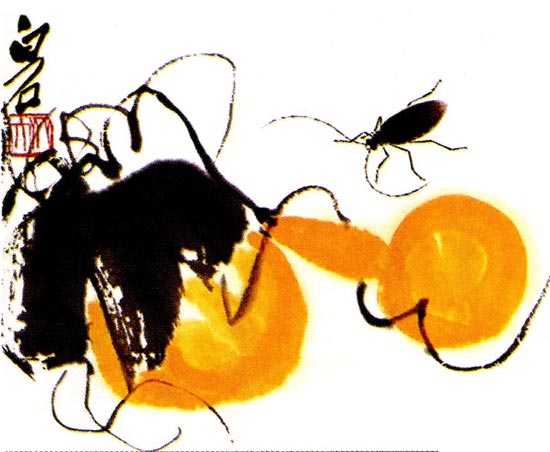 幼儿园大班画画教案设计:葫芦天牛