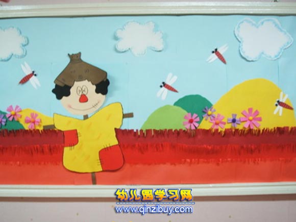 秋天的美景│幼儿园墙面环境布置1